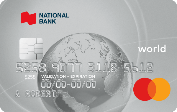 National Bank World Mastercard credit card